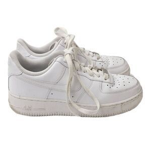Nike Air Force 1 Low 07 Triple White Leather Sneakers Womens 8 EU39 Low Top